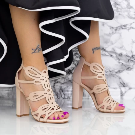 Sandalen mit dicken Absätzen 2xkk92 Beige | Mei