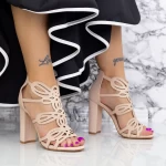 Sandalen mit dicken Absätzen 2xkk92 Beige | Mei