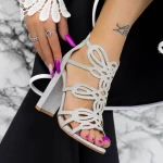 Sandalen mit dicken Absätzen 2xkk92 Silber Mei