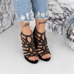 Sandalen mit dicken Absätzen 2xkk96 Black-Gunmetal | Mei