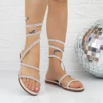 Frauen 2Q3 Sandalen Beige Mei