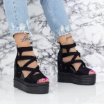 Sandalen auf der 2W59 -Plattform schwarz | Mei