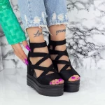 Sandalen auf der 2W59 -Plattform schwarz | Mei