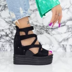 Sandalen auf der 2W59 -Plattform schwarz | Mei