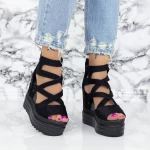 Sandalen auf der 2W59 -Plattform schwarz | Mei