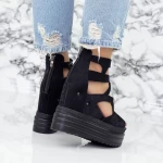 Sandalen auf der 2W59 -Plattform schwarz | Mei