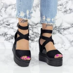 Sandalen auf der 2W60 -Plattform schwarz Mei