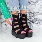 Sandalen auf der 2W68 -Plattform schwarz | Mei
