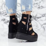 Sandalen auf der 2W68 -Plattform schwarz | Mei