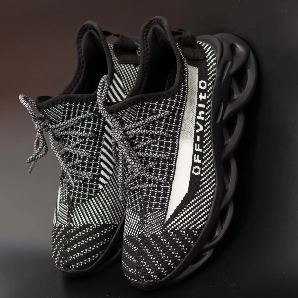 Herren Sportschuhe 0528 Schwarz Mei