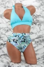 Frauenbadeanzug, 2 Stück F56-1 Blau Meina