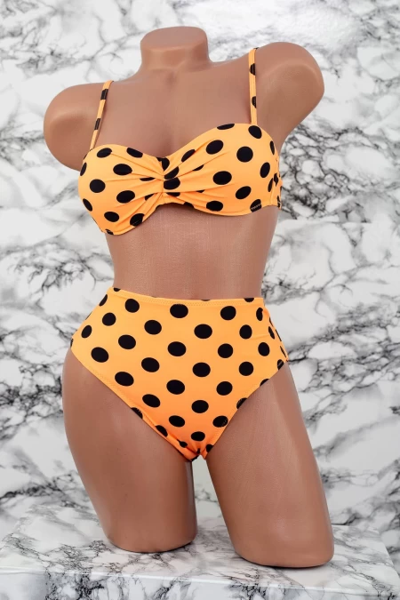 Badeanzug der Frauen, 3 Teile F60-1 Orange Meina
