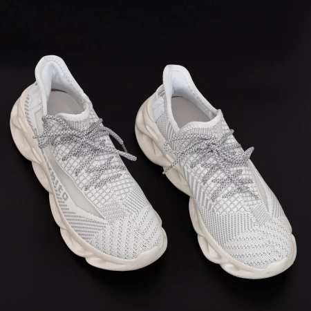 Herren Sportschuhe 0528 Weißgrau Mei