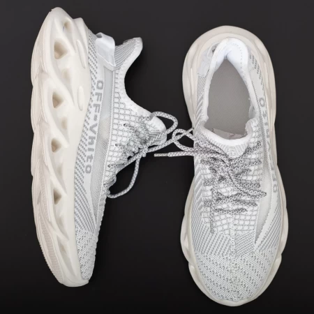 Herren Sportschuhe 0528 Weißgrau Mei