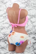 Frauenbadeanzug, 2 Stücke L06-1 Pink-Beżowy | Meina