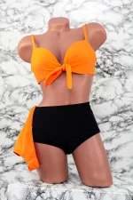 Badeanzug der Frauen, 3 Teile F52 Orange Meina