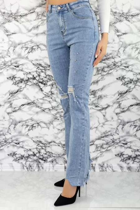 Frauen Jeans FB5183 Blau Kikiriki