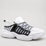 Herren Sportschuhe 0551 Weißschwarz Mei