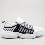 Herren Sportschuhe 0551 Weißschwarz Mei