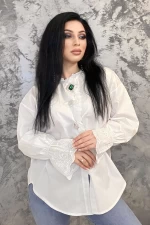 Frauen H570 T -Shirt Weiß Kikiriki