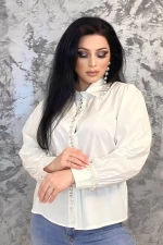 Frauen w7975 weißes T -Shirt Kikiriki