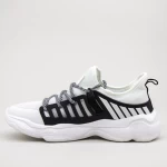 Herren Sportschuhe 0551 Weißschwarz Mei