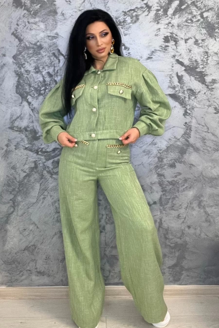 Frauenhose CHJ5256 Grün | Kikiriki