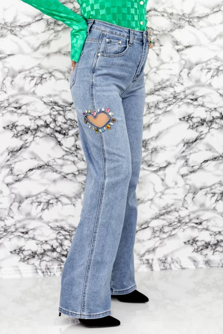 Frauen Jeans CHG6067 Blau Kikiriki