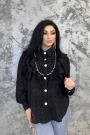 Frauen VMC2505 Black T -Shirt Kikiriki