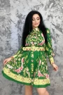 Frauenkleid VMC6913 Grün Kikiriki