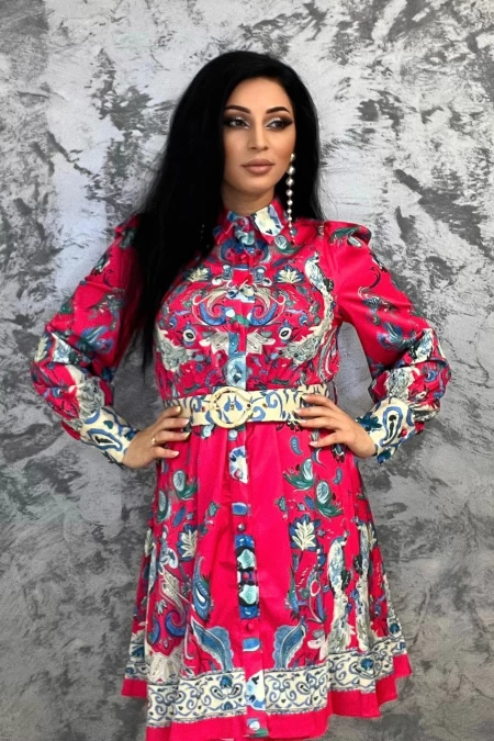Frauenkleid VMC6913 Pink | Kikiriki