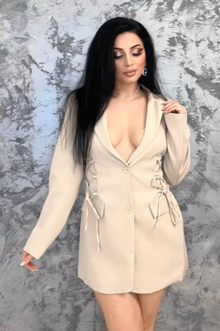 Frauenjacke GD22-386 Beige Kikiriki