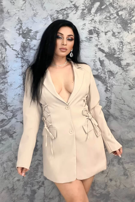 Frauenjacke GD22-386 Beige Kikiriki