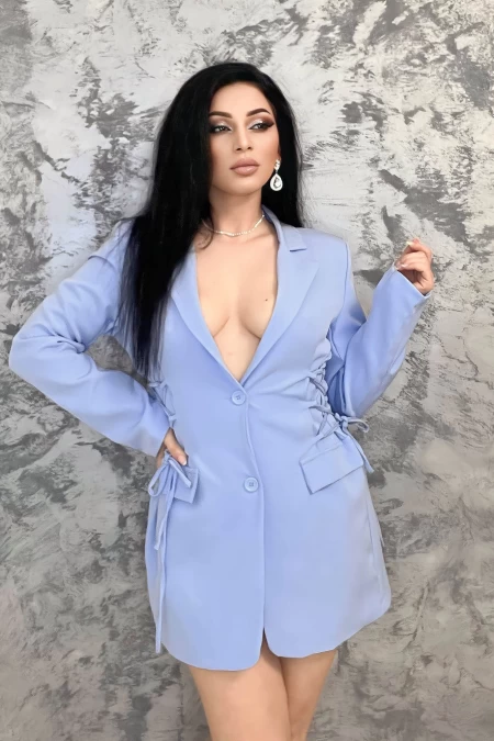 Frauenjacke GD22-386 Hellblau Kikiriki