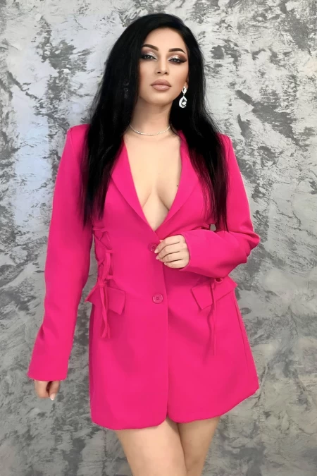 Frauenjacke GD22-386 Fuksja | Kikiriki
