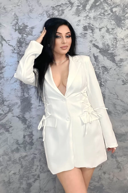 Frauenjacke GD22-386 Weiß | Kikiriki