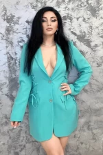 Frauenjacke GD22-386 Türkis Kikiriki