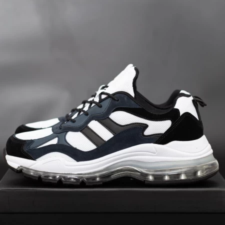 Herren Sportschuhe 0553 Weißblau Mei