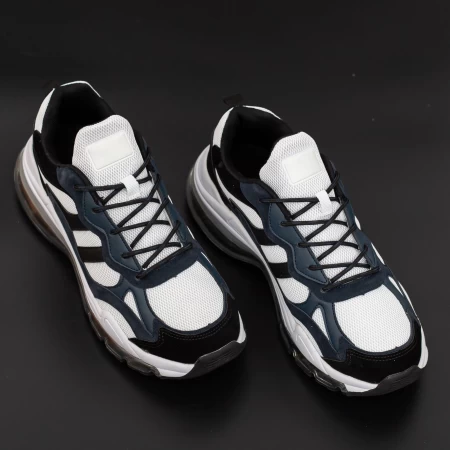 Herren Sportschuhe 0553 Weißblau Mei