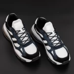 Herren Sportschuhe 0553 Weißblau Mei