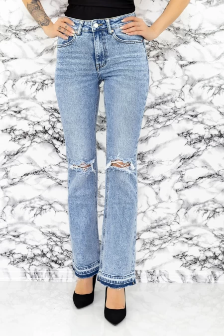Frauen Jeans H1986 Blau Fartfallin