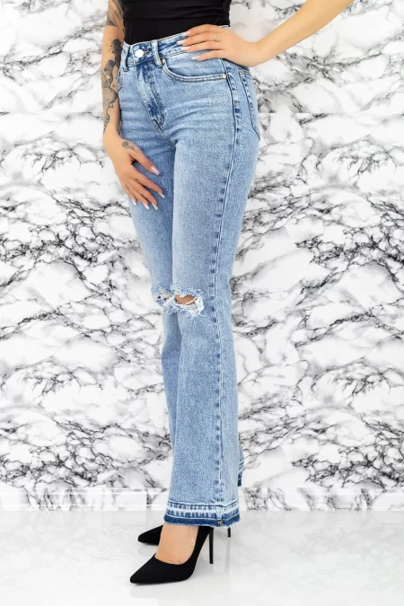 Frauen Jeans H1986 Blau Fartfallin