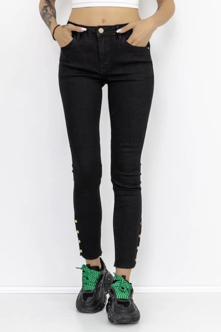 Frauen Jeans K577-2 Schwarz Fartfallin