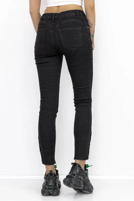 Frauen Jeans K577-2 Schwarz Fartfallin