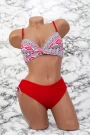Badeanzug der Frauen, 2 Teile H21 rot Meina