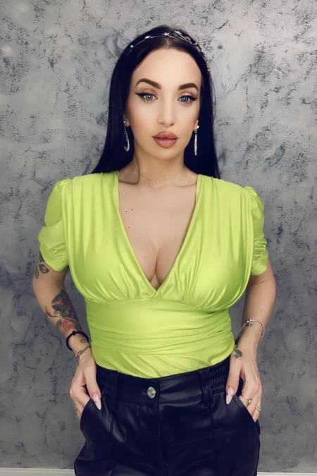 Frauenkörper 8285 Grüne Neon | Kikiriki
