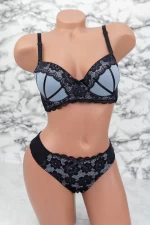 V7688 Frauenunterwäsche blau Set Blau Abang