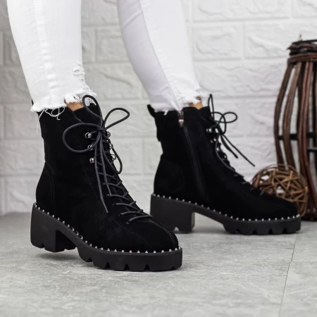 MX137A Schwarze Stiefel Mei