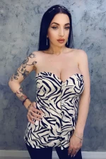 Top Women 10455 Weißschwarz Kikiriki