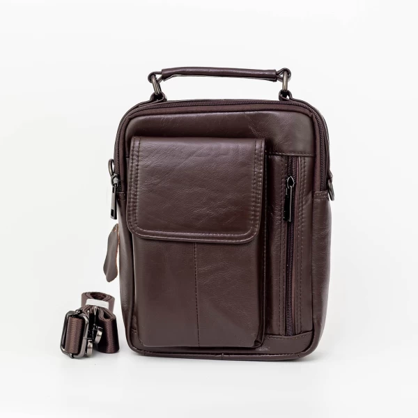 Herrenbeutel aus natürlichen Leder 7713 Brown | Mode